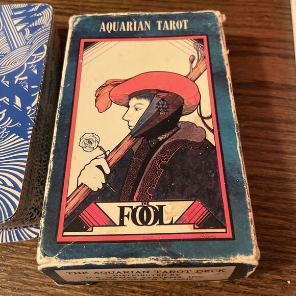 Vintage 1970 The Fool Aquarian Tarot Cards 78 Piece Complete Set Cards - Picture 2 of 8